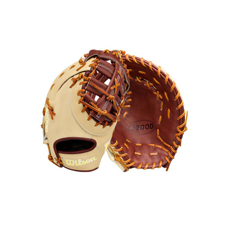 Wilson A2000 1673 WBG06401RT13 Blonde outer shell and Walnut Pro Stock Leather palm