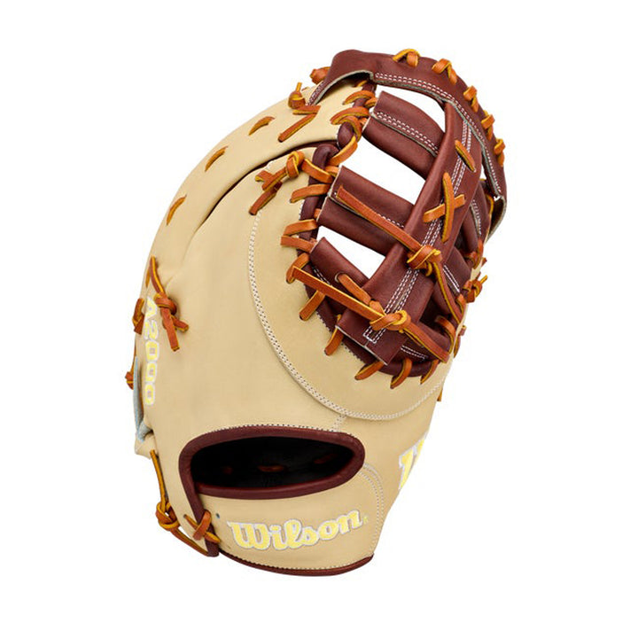 2027 Wilson A2000 1673 13 inch first base mitt Blonde Walnut Saddle Tan web view
