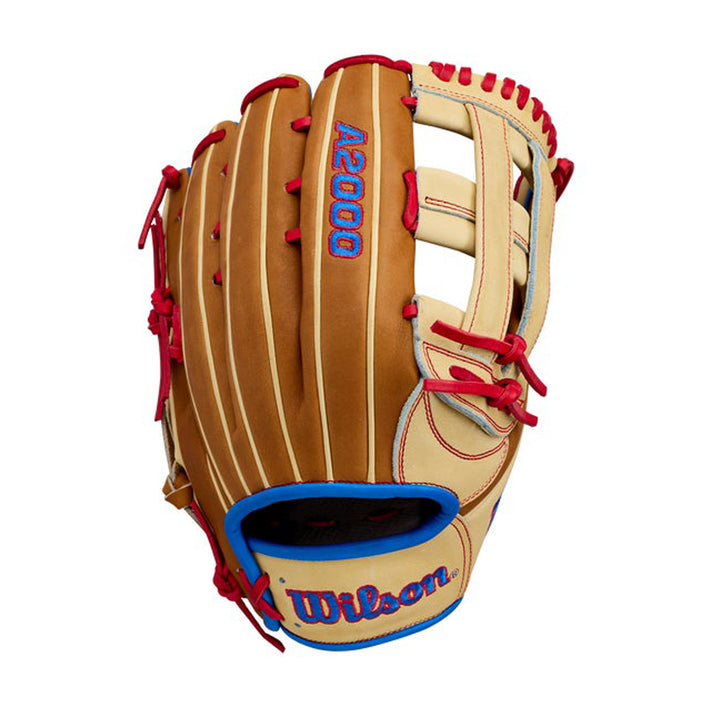 2027 Wilson A2000 1777 12.75 inch outfield baseball glove Saddle Tan Blonde back view