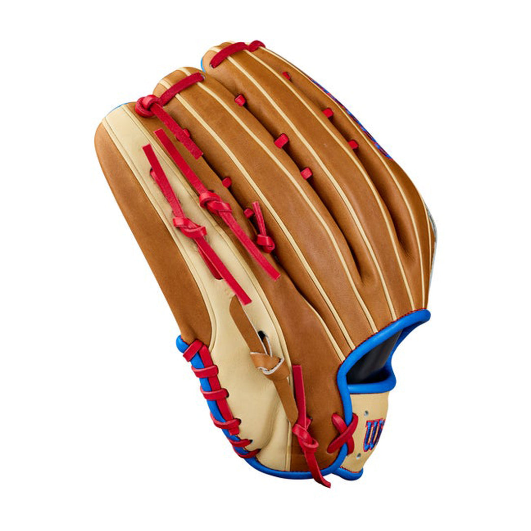 2027 Wilson A2000 1777 12.75 inch outfield baseball glove finger back view