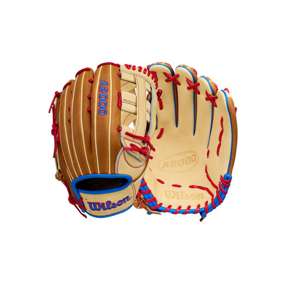 Wilson A2000 1777 WBG06001RT1275 Saddle Tan Blonde exterior and palm views