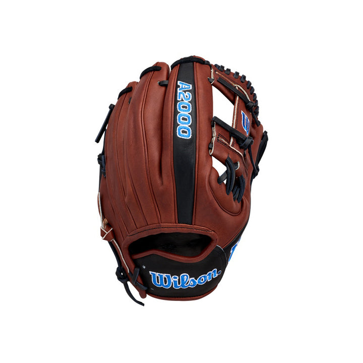 Wilson A2000 BWJ7 GM WBG05801RT1175 Walnut Black baseball glove exterior view