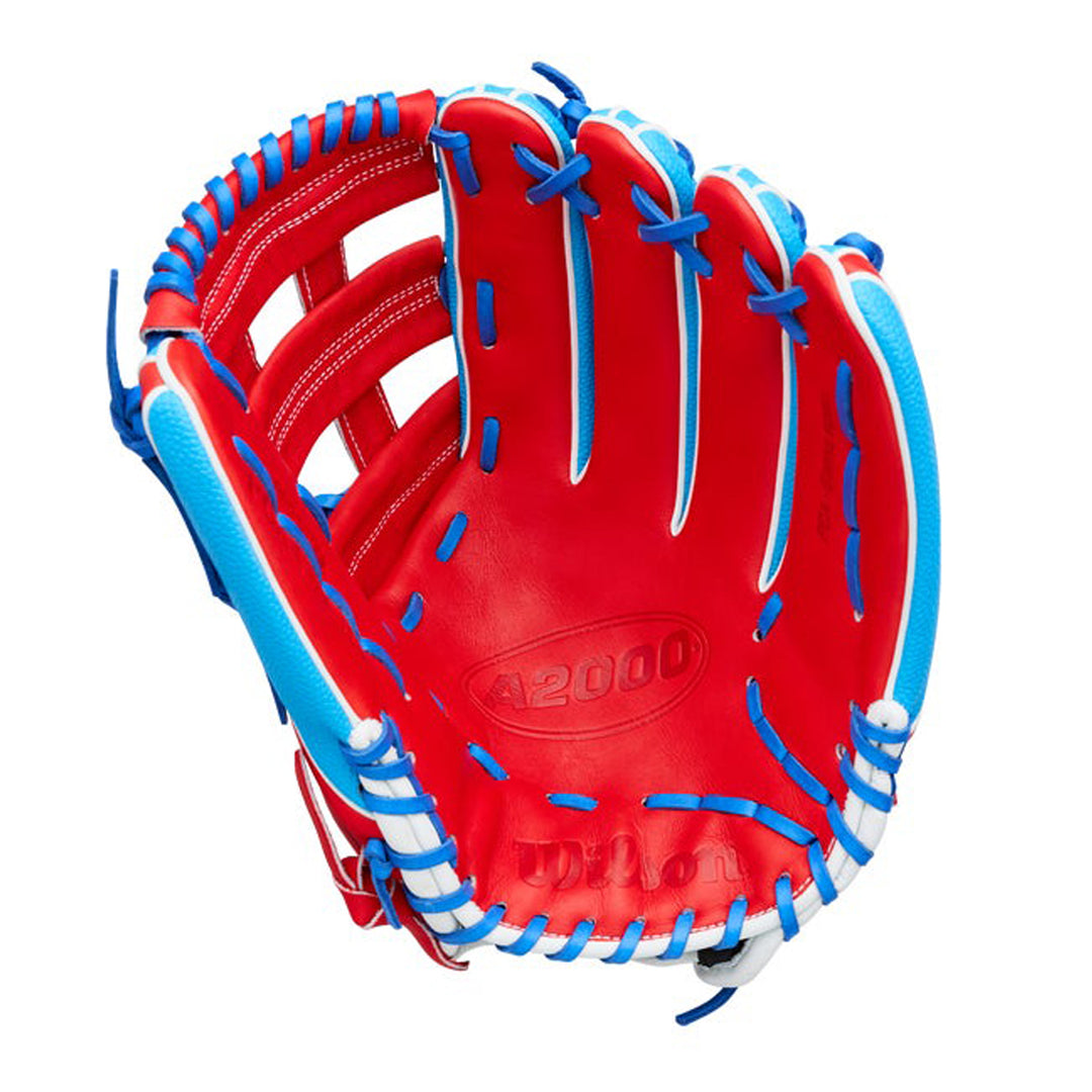2027 Pete Crow-Armstrong Wilson A2000 PCA4 GM 12.5 inch outfield baseball glove palm view