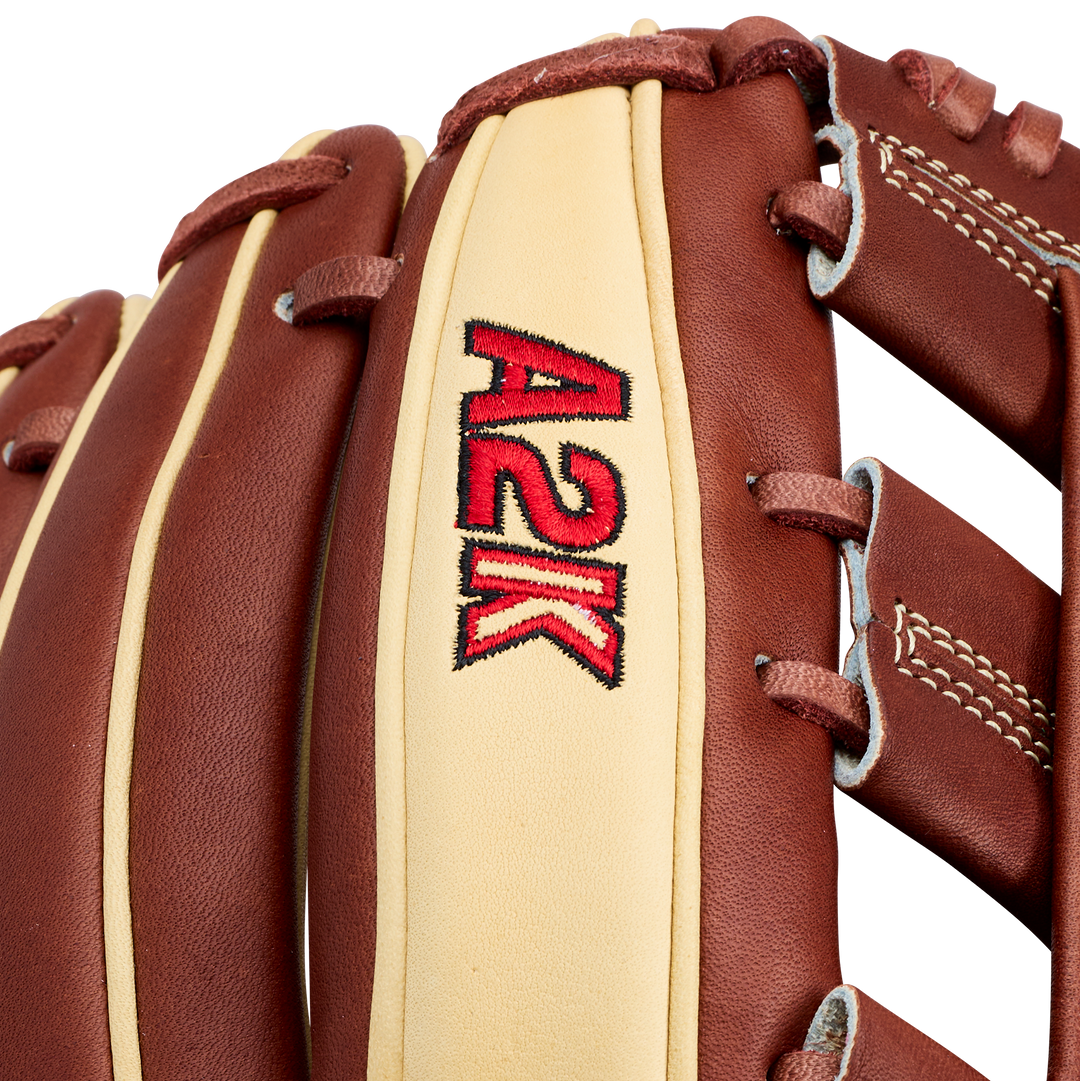2027 Wilson A2K DW5 Pro Stock Select Leather embroidered A2K branding