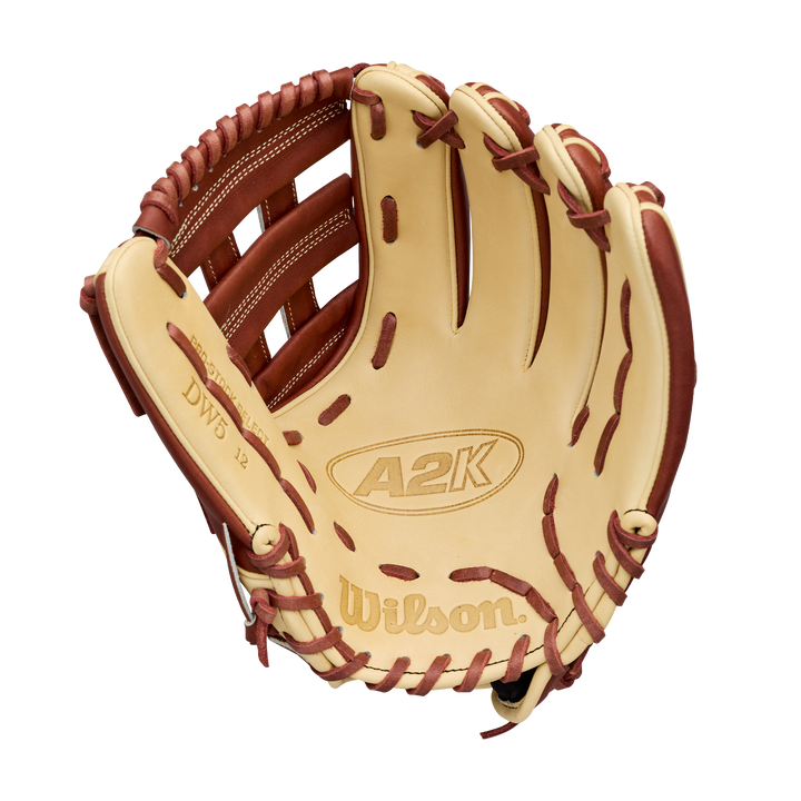 Wilson A2K DW5 WBG07801RT12 12 inch third base glove palm view