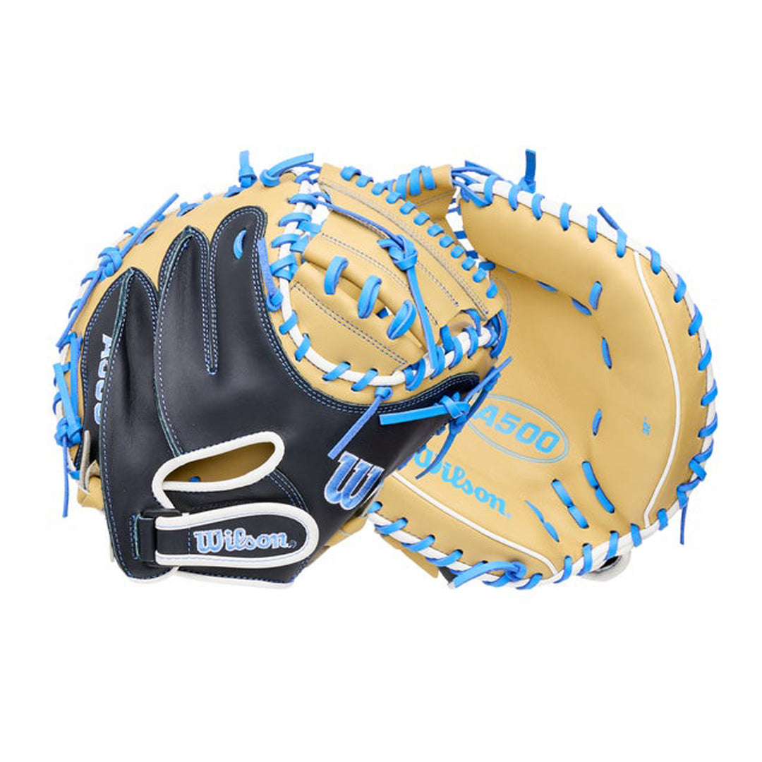 2027 Wilson A500 Half Moon Web youth baseball catcher&