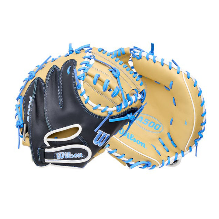 2027 Wilson A500 Half Moon Web youth baseball catcher&