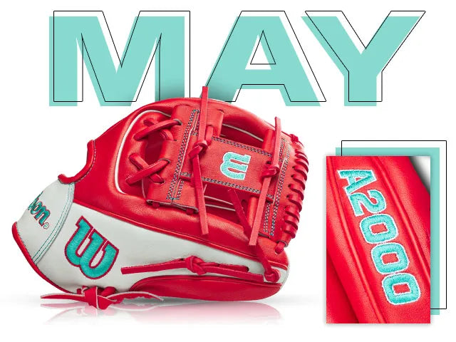 Wilson A2000 GOTM MAY 2023 Red Teal