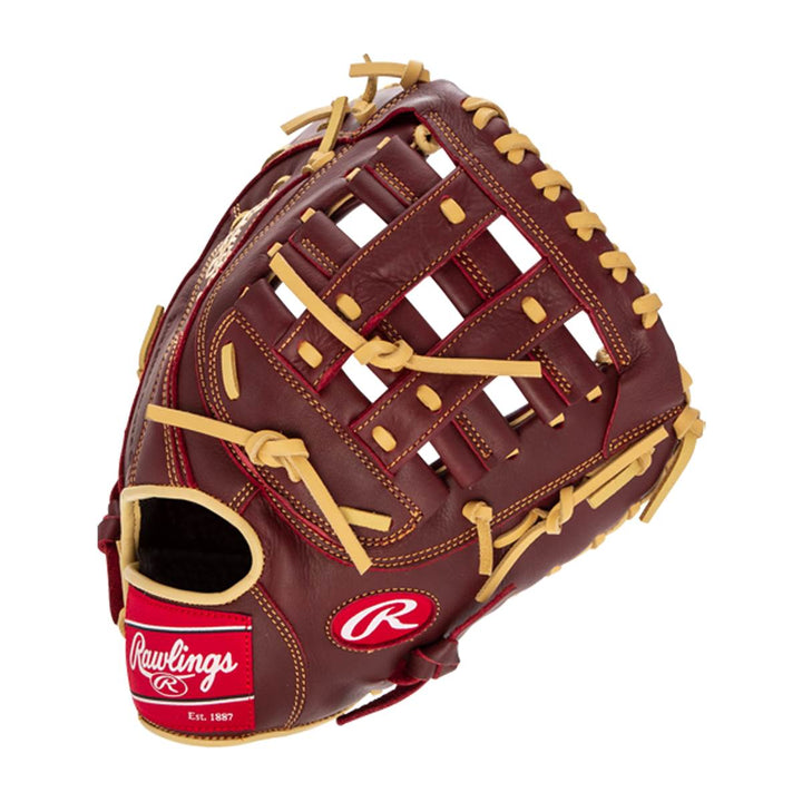 Rawlings Sandlot 12.5" First Base Mitt – SFM18S (Burgundy/Sherry)