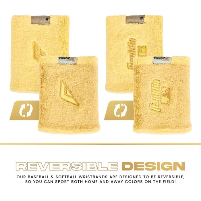 Franklin X-Vent Reversible Wristbands - 4 inches
