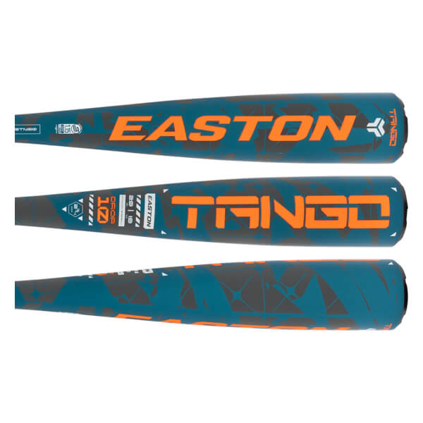Easton Tango -10 USSSA Baseball Bat (One-Piece ALX100™ Alloy) – Perforated 1.8mm Flex™ Grip, Concave End Cap | EUT5TNG10