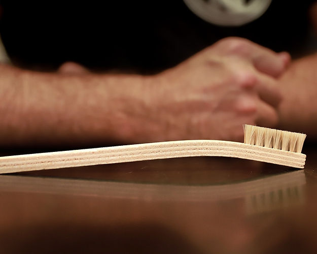 Ball Player’s Balm Buffing Brush – Soft Horsehair Brush for Glove Care and Leather Maintenance