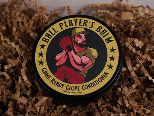 Ball Player’s Balm Game Ready Glove Conditioner – Premium Leather Conditioner & Grip Enhancer for Baseball Gloves (2oz Tin)