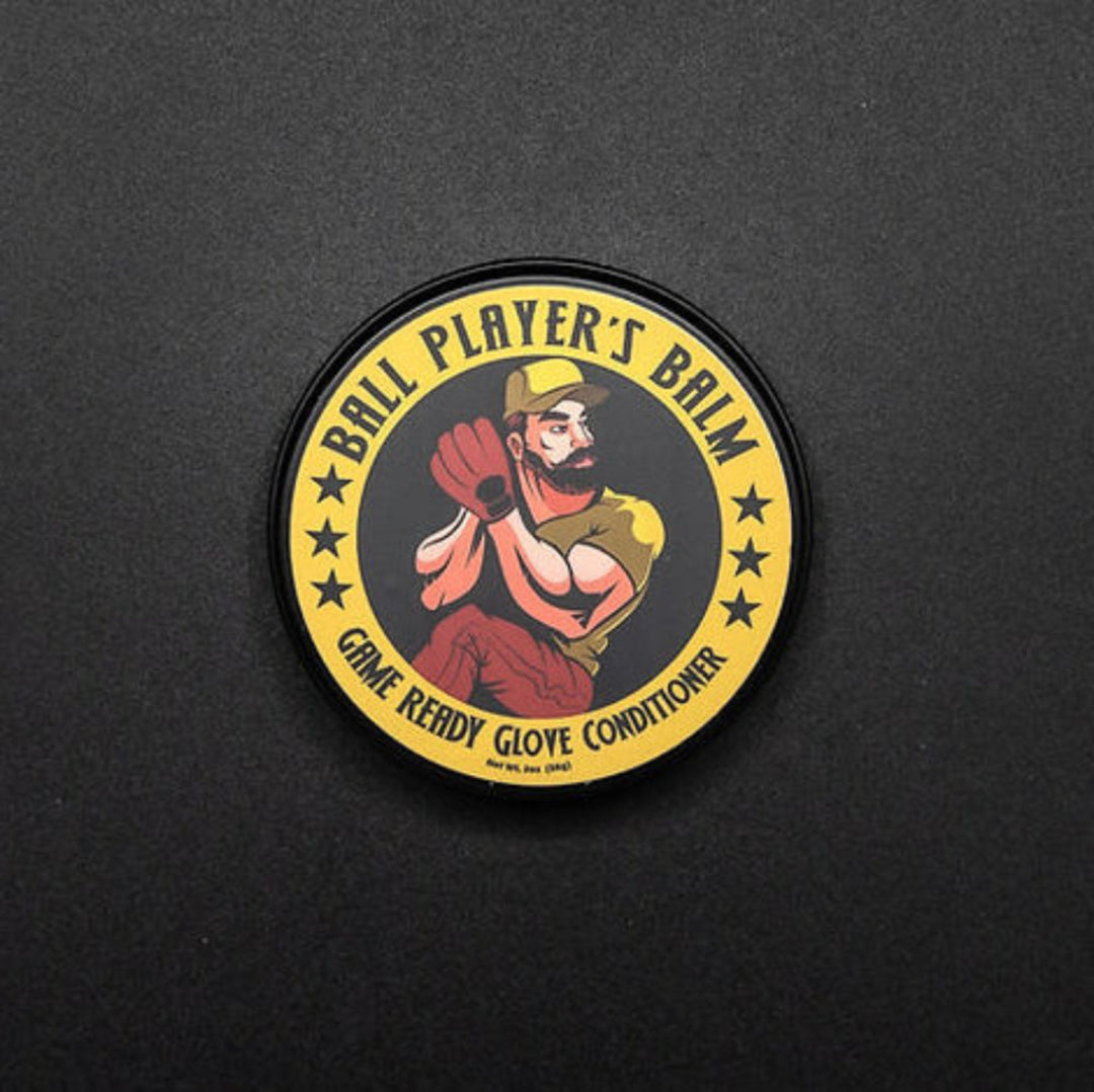 Ball Player’s Balm Game Ready Glove Conditioner – Premium Leather Conditioner & Grip Enhancer for Baseball Gloves (2oz Tin)