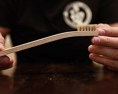 Ball Player’s Balm Buffing Brush – Soft Horsehair Brush for Glove Care and Leather Maintenance