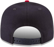 New Era 9Fifty MLB Atlanta Braves Basic Navy/Red Snapback Hat One Size