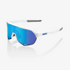 100% S2 - Matte White - HiPER® Blue Multilayer Mirror Lens - 60006-00006