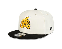 Aguilas Cibaenas New Era 9FORTY A-Frame Adjustable Hat - White/Black/Gold