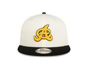 Aguilas Cibaenas New Era 9FORTY A-Frame Adjustable Hat - White/Black/Gold