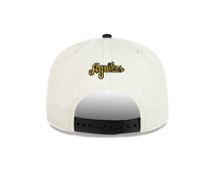 Aguilas Cibaenas New Era 9FORTY A-Frame Adjustable Hat - White/Black/Gold