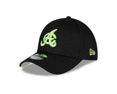 Aguilas Cibaenas New Era 9FORTY Adjustable Hat - Black/Green