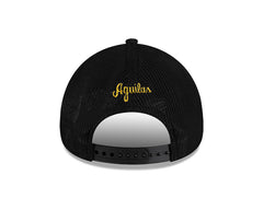 Aguilas Cibaenas New Era 9FORTY A-Frame Adjustable Hat - White/Black/Gold