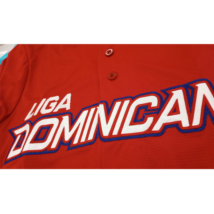 Men's Serie del Caribe 2024 OFFICIAL Dominicana Jersey - Red/Red