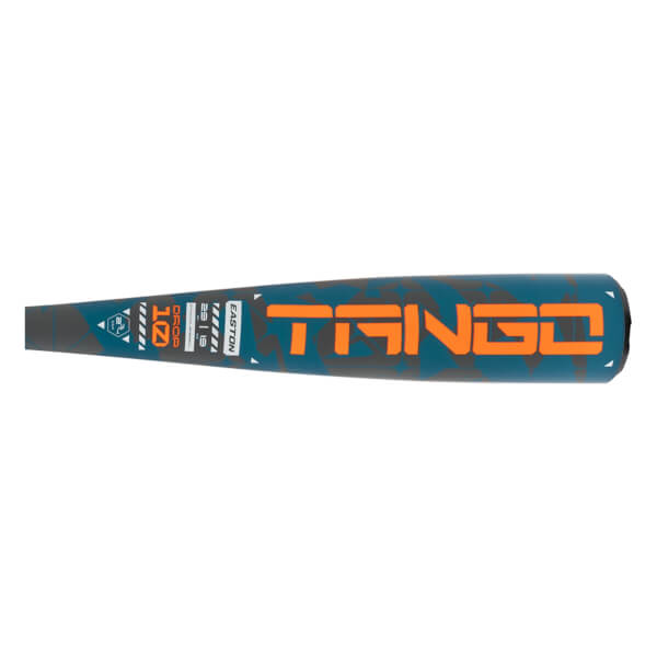 Easton Tango -10 USSSA Baseball Bat (One-Piece ALX100™ Alloy) – Perforated 1.8mm Flex™ Grip, Concave End Cap | EUT5TNG10