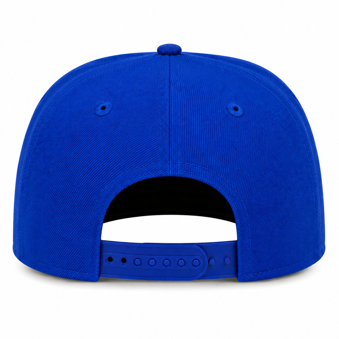 New Era Los Angeles Dodgers 9FIFTY A-Frame Curved Snapback Hat Royal | 50th Anniversary Patch | MLB Adjustable Cap