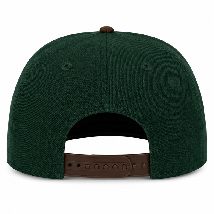 New Era Chicago White Sox 9FIFTY A-Frame Curved Snapback Hat Dark Green Walnut | MLB Adjustable Cap