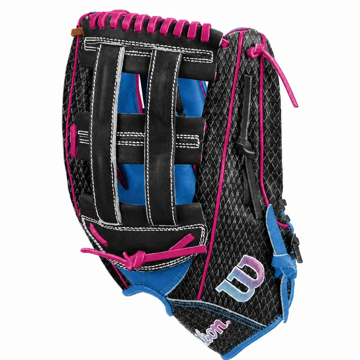 Wilson A1000SP 1922 Tubbs REP SMU 13-Inch Slowpitch Softball Glove  Black/Pink