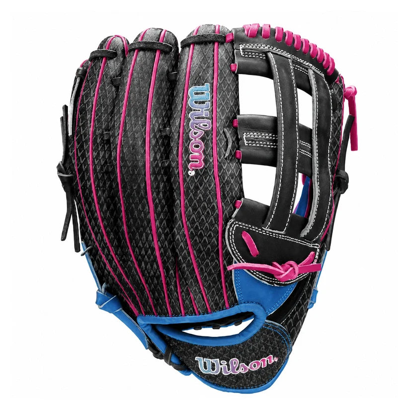 Wilson A1000SP 1922 Tubbs REP SMU 13-Inch Slowpitch Softball Glove  Black/Pink