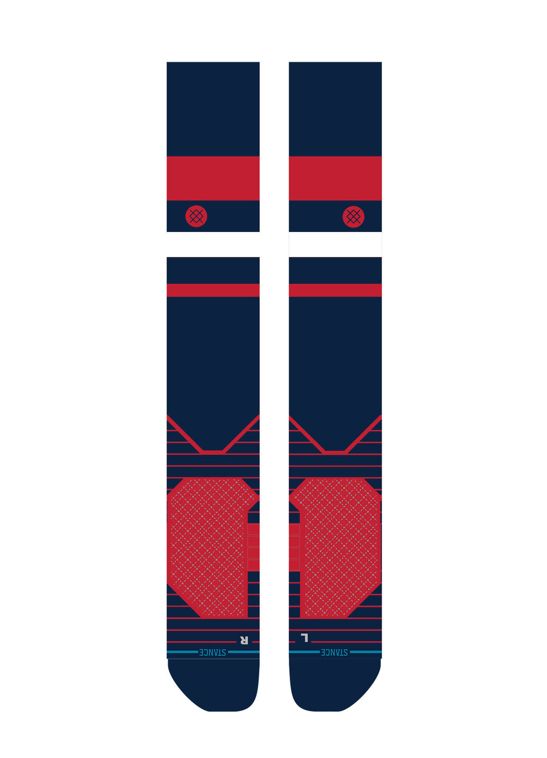 Atlanta Braves STRIPE OTC Stance Socks – Over-the-Calf, Medium Cushioning