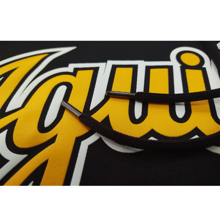 Aguilas Cibaeñas Black Fleece Hooded Pullover (Yellow/White)4