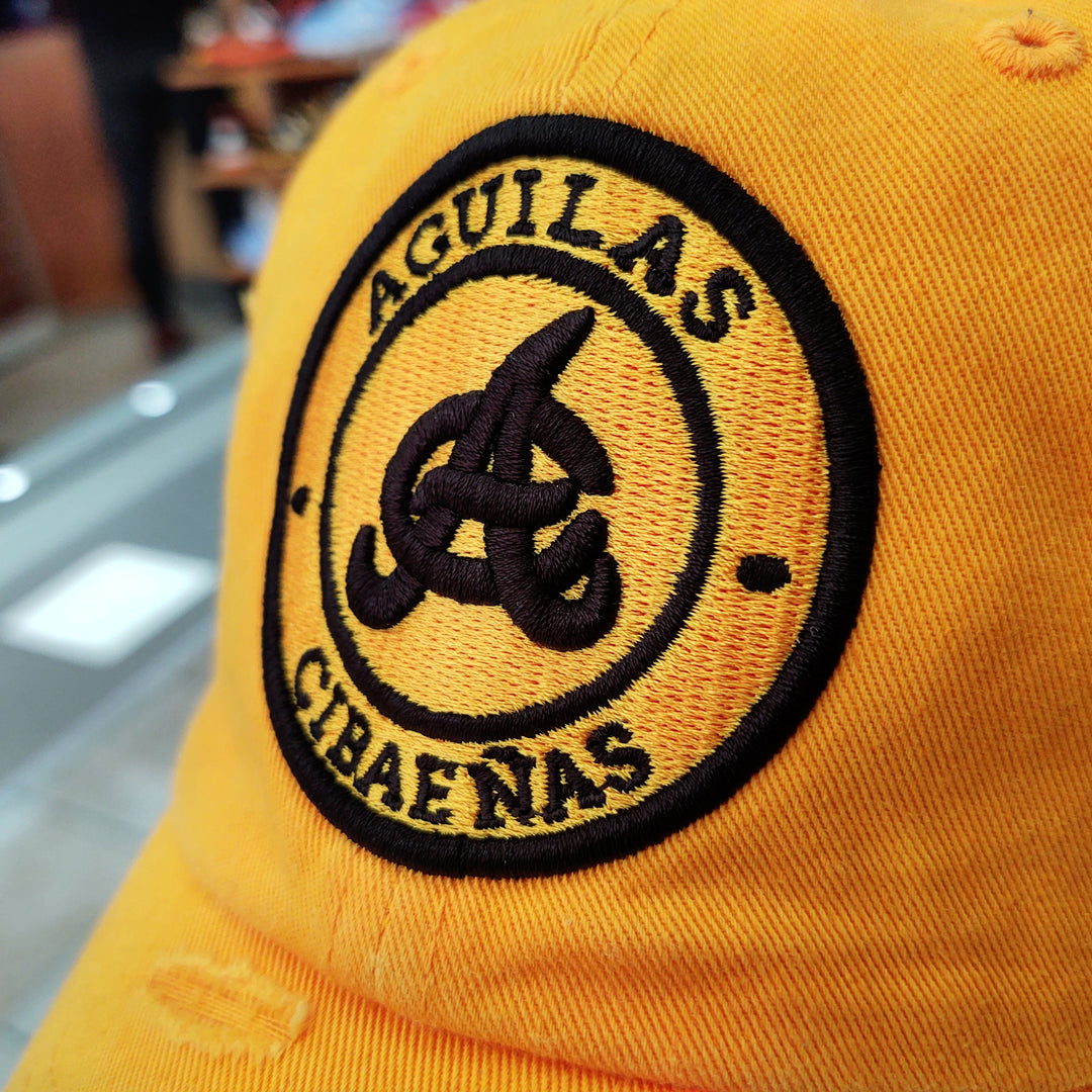 Aguilas Cibaeñas Embroidered Vintage Round-Logo Hat-1