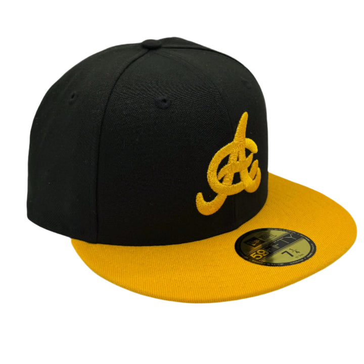 Official Aguilas Cibaeñas New Era 59FIFTY Fitted Hat – Black/Gold LIDOM Dominican Baseball Cap