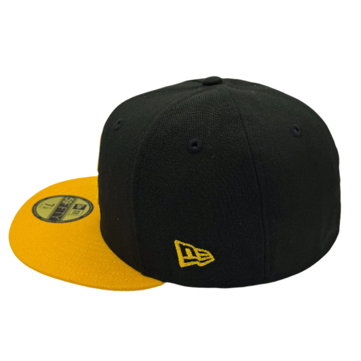 Official Aguilas Cibaeñas New Era 59FIFTY Fitted Hat – Black/Gold LIDOM Dominican Baseball Cap