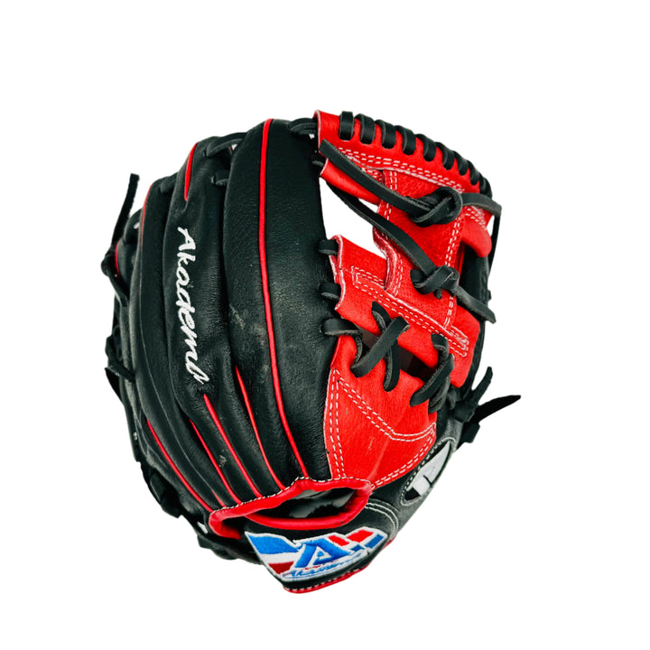 Akadema Rookie Series ARA93 10 1/2 in Youth Baseball Glove_Black/Red1