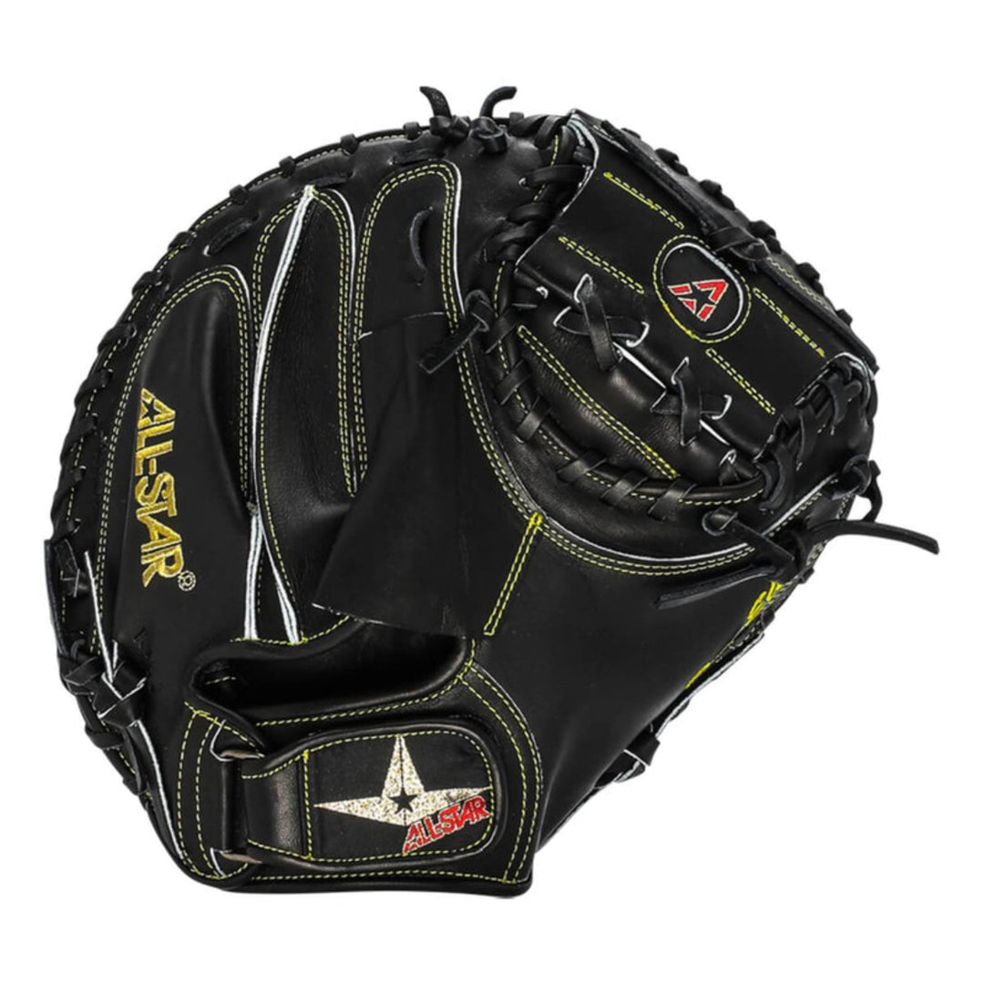 All-Star Pro-Elite Solid Black Baseball Catcher's Mitt, 33.5" - (CM3000SBK-1)4