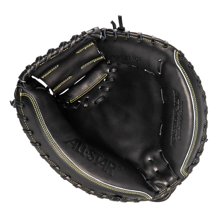 All-Star Pro-Elite Solid Black Baseball Catcher's Mitt, 33.5" - (CM3000SBK-1)5