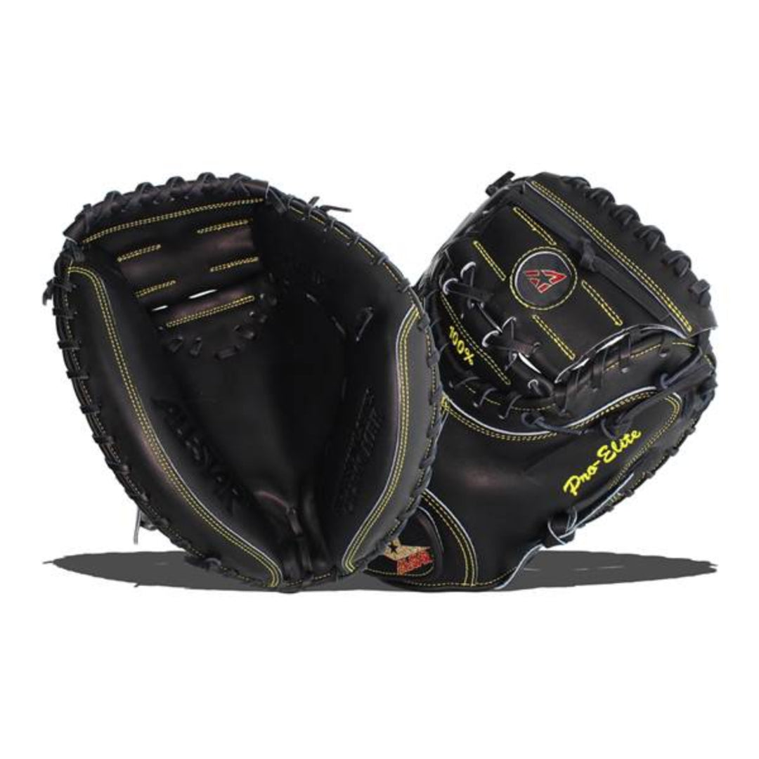 All-Star Pro Elite 33.5" Solid Black Catcher’s Mitt - (CM3000SBK-1)3