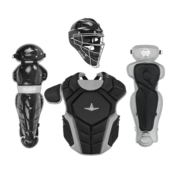 All-Star Top Star Youth Catcher’s Gear Set Ages 9-12 – MVP3 Helmet, Chest Protector Leg Guards CKCC-TS-912