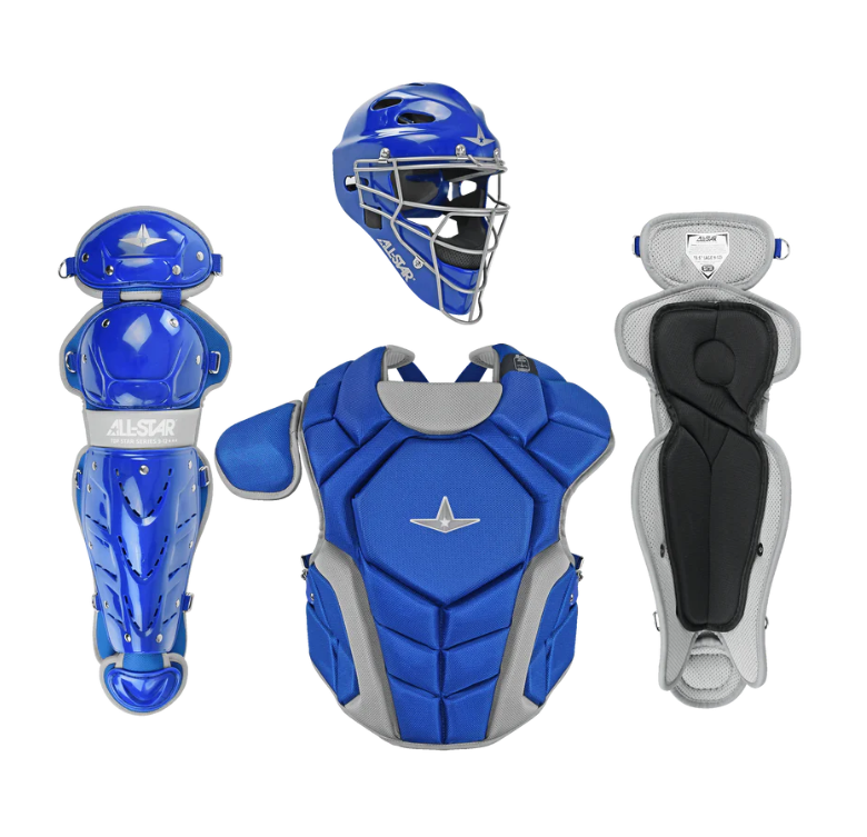 All-Star Top Star Youth Catcher’s Gear Set Ages 9-12 – MVP3 Helmet, Chest Protector Leg Guards CKCC-TS-912