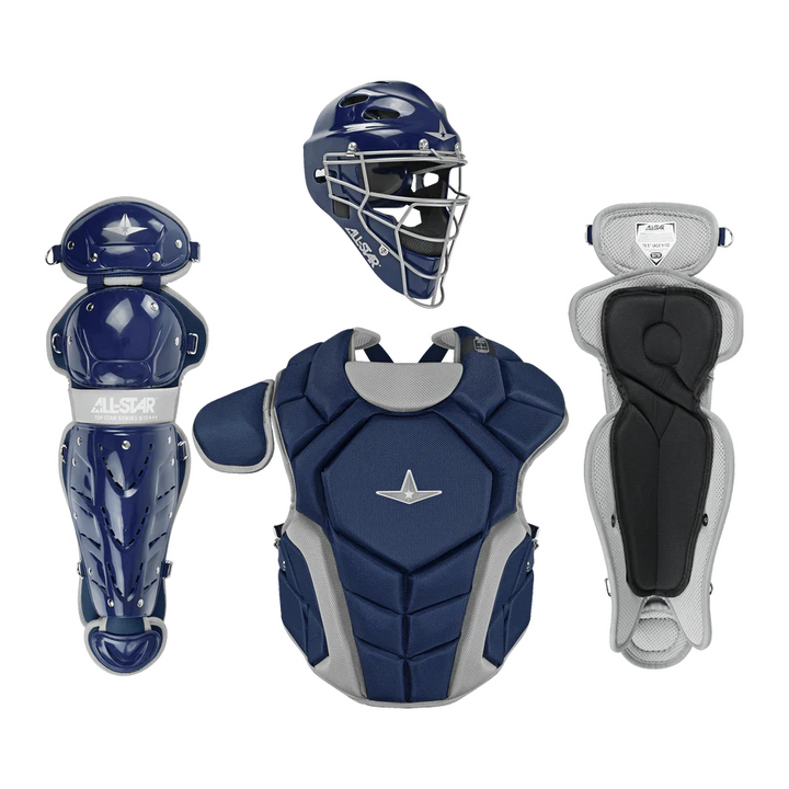 All-Star Top Star Youth Catcher’s Gear Set Ages 9-12 – MVP3 Helmet, Chest Protector Leg Guards CKCC-TS-912