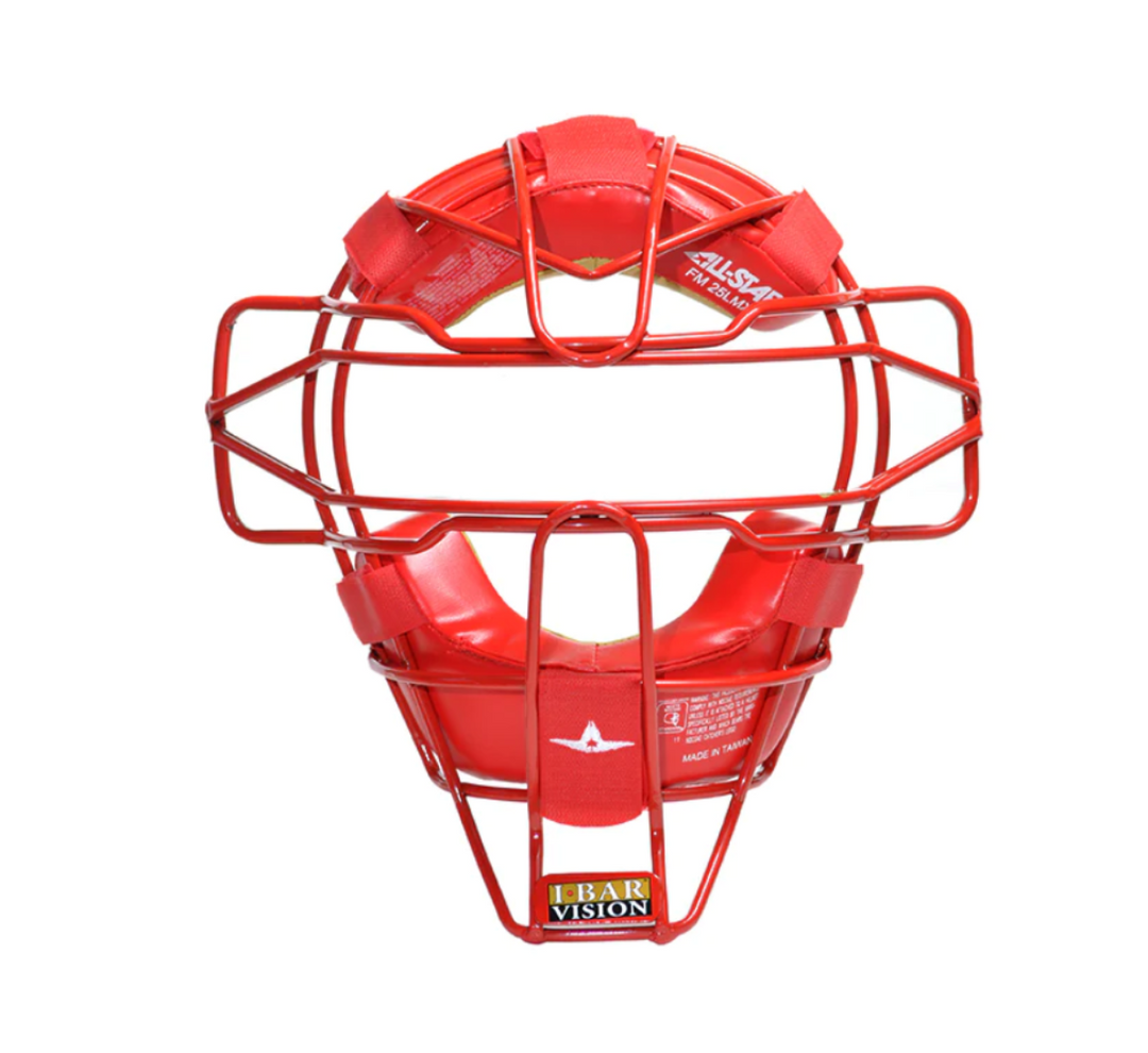 All Star Lightweight Delta-Flex Harness Face Mask - FM25LMX_Red