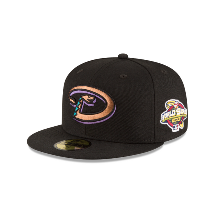 Arizona Diamondbacks Black 2001 World Series Cooperstown New Era 59Fifty Fitted1
