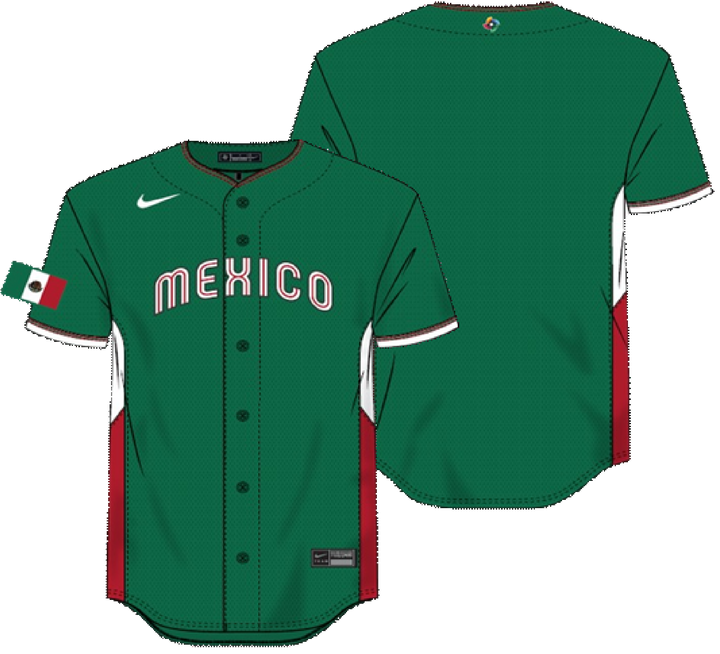 2026 WBC Mexico Men's Nike Stadium Jersey – Official Home White Edition
