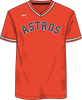 Nike Houston Astros Men's MLB Institutional V-Neck SS Synthetic Jersey