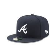 NEW ERA 59FIFTY ATLANTA BRAVES ROAD AUTHENTIC COLLECTION ON FIELD FITTED HAT
