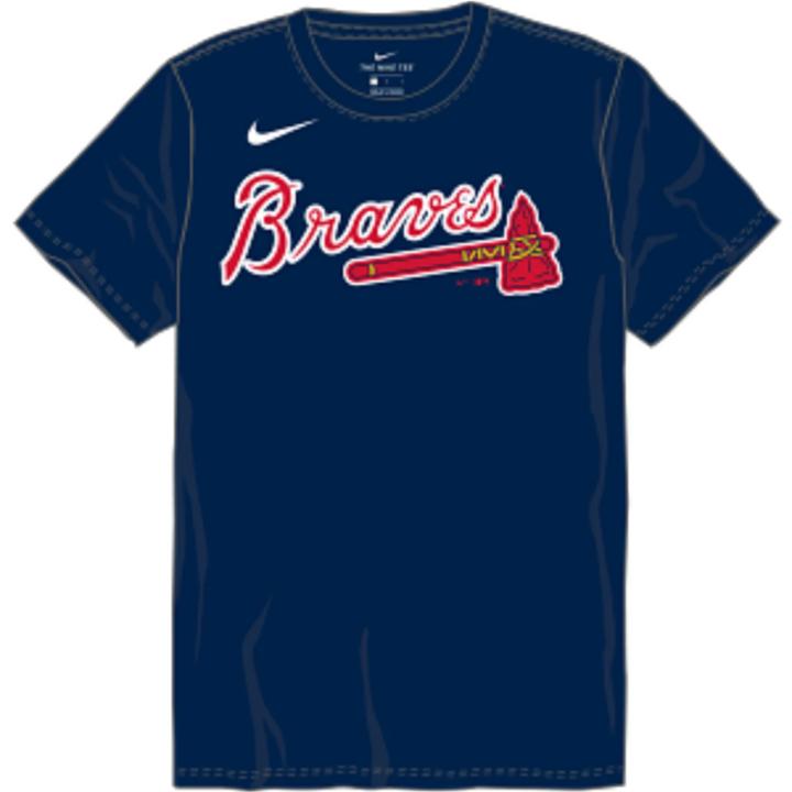 Atlanta Braves Nike T-Shirt - Navy